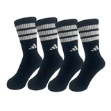 アディダス アスレチック ソックス 4足組 ブラック