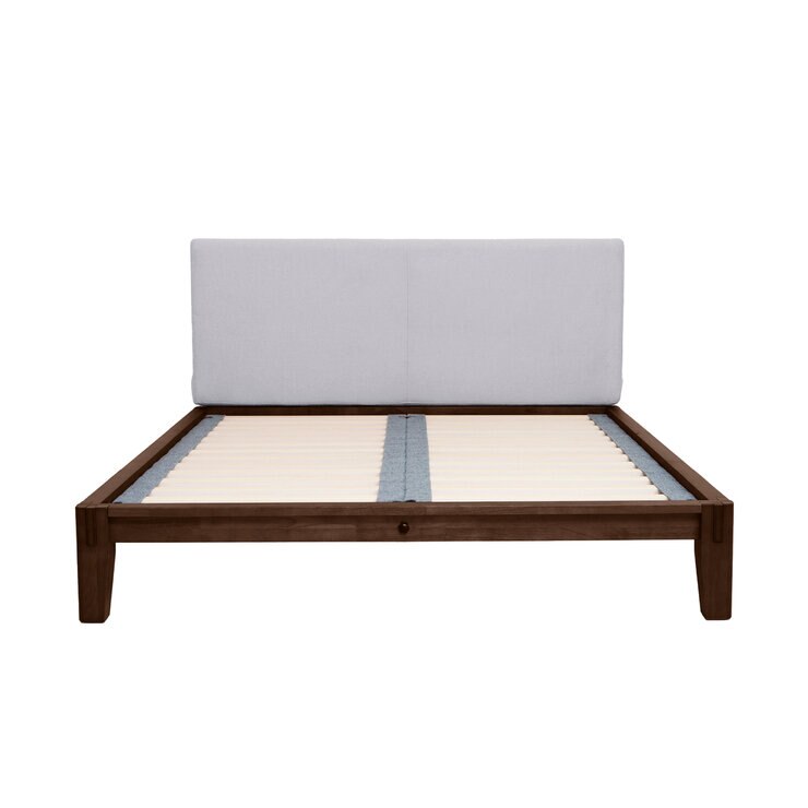 グーグーベッドフレームセット シングル（カラー：エスプレッソ　 ヘッドボード：ライトグレー）