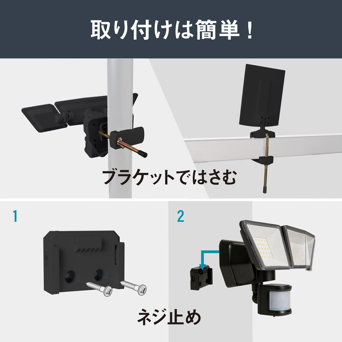 プロト ソーラーモーションセンサーライト 3000ルーメン