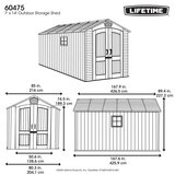 LIFETIME 7 x 14 フィート (2.1 x 4.3 m) 屋外用物置