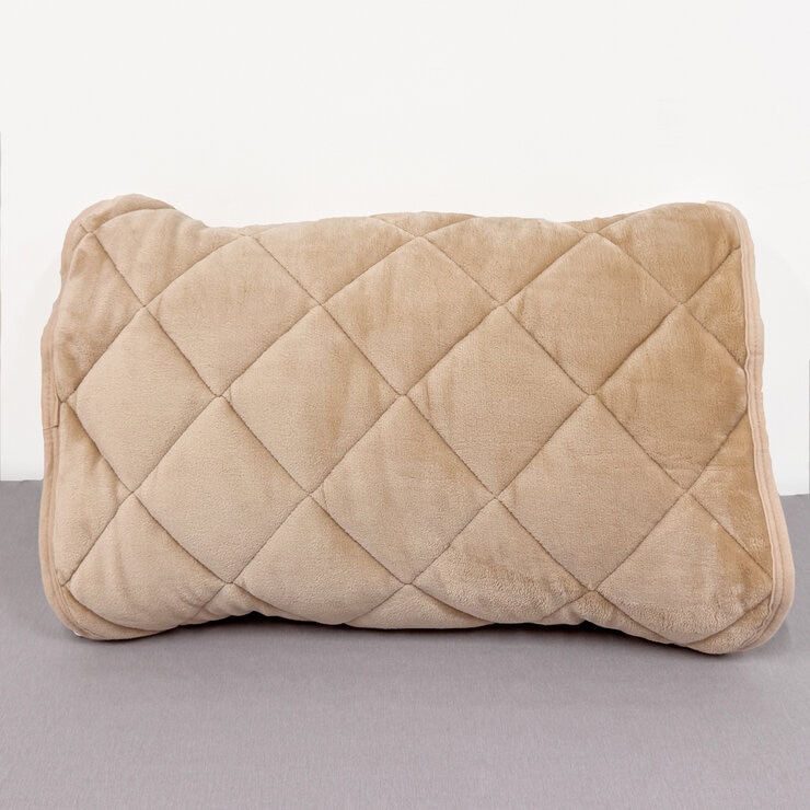 西川 あったか枕パッド CICA加工 2枚パック 50cm x 60cm ブラウン