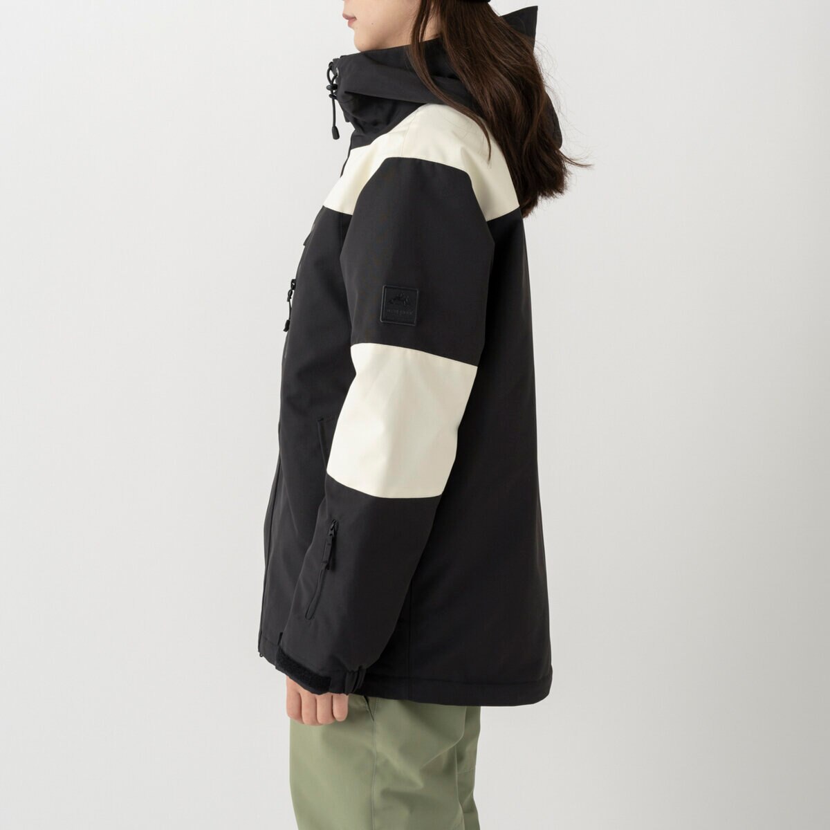 オーシャンパシフィック レディース スノージャケット ブラック / クリーム L