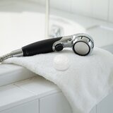 クリンスイ ウォータークチュール（WATERCOUTURE） ファインバブル＆浄水シャワー WS302-BK シャワーヘッド本体(色/黒)+浄水カートリッジ1個入