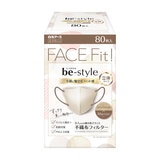 ビースタイル バイカラーマスク サンドベージュ x マロン 80枚