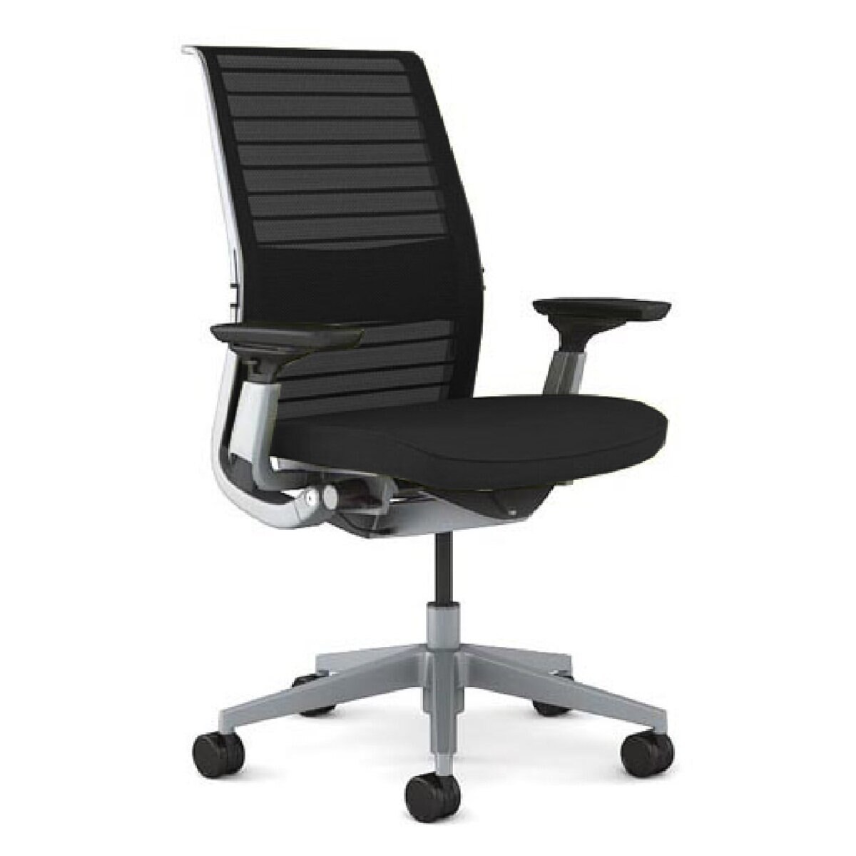 スチールケース シンクチェア プラチナフレーム エボニー