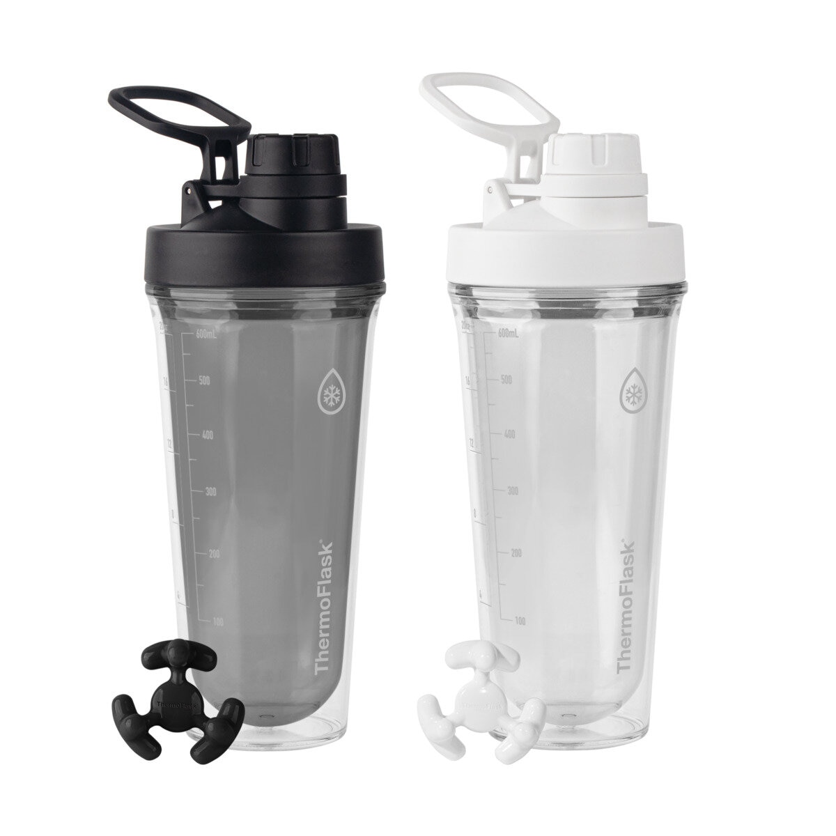 TAKEYA シェイカーボトル 710ml 2個 ブラック/ホワイト