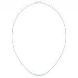 14Kホワイトゴールド 1.00カラット ダイヤモンド バーペンダント