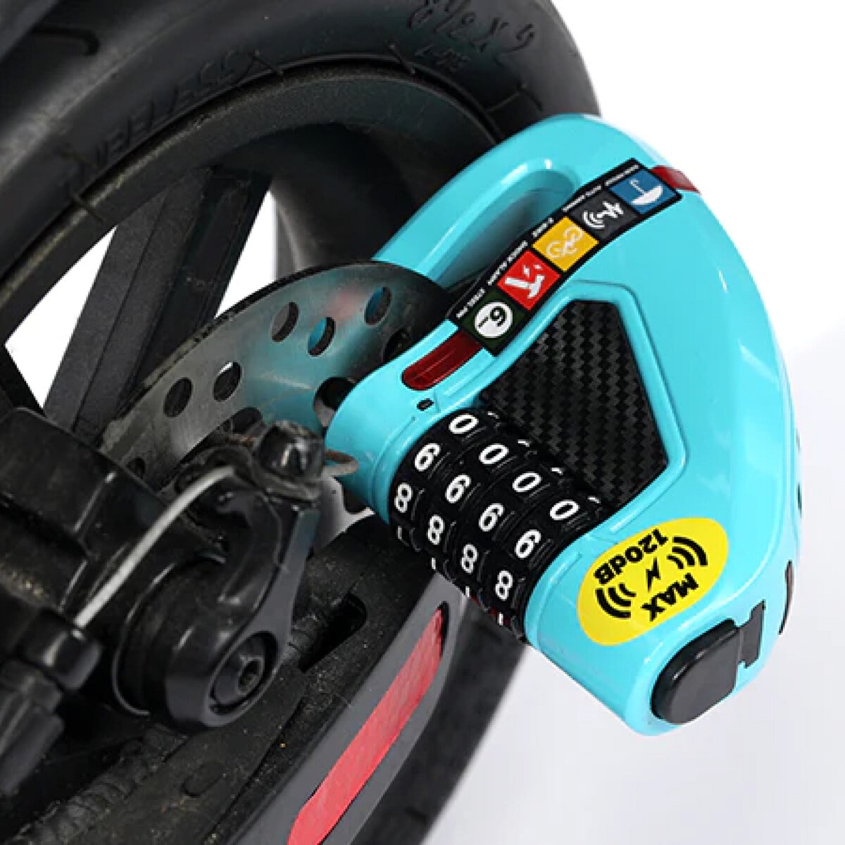 ULAC ディスクブレーキロック AIR ALARM COMBO グリーン