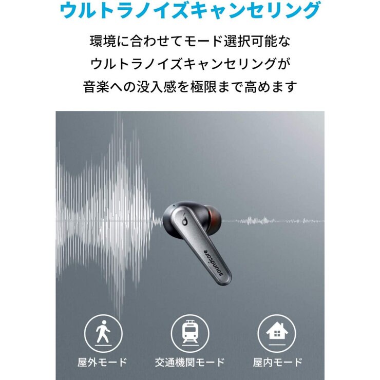 Anker Soundcore Liberty Air 2 Pro 完全ワイヤレスイヤホン ブラック Anker Soundcore Liberty Air 2 Pro 完全ワイヤレスイヤホン ブラック