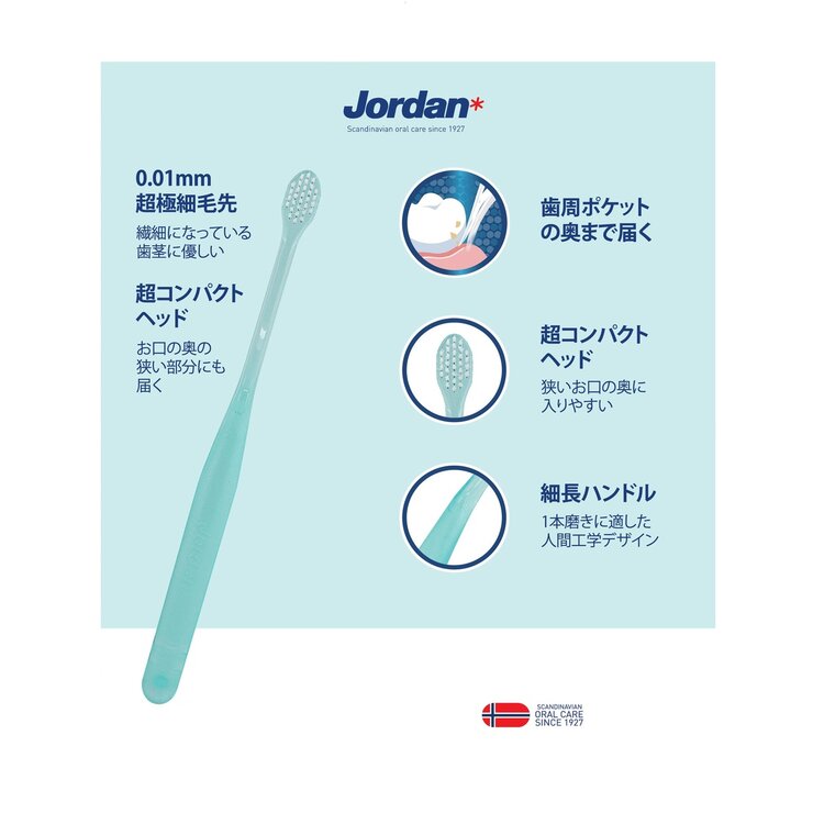 ジョーダン歯ブラシ ナノコンパクト 12本入り