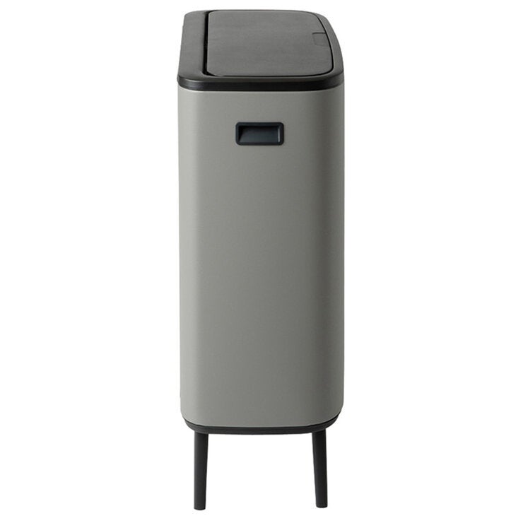 ブラバンシア BoタッチビンHi 2x30L タッチ式ごみ箱 2分別(脚つき) ミネラルコンクリートグレー 130663