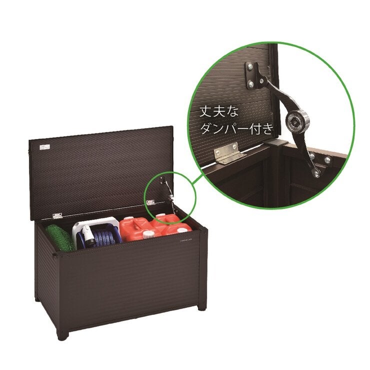 グリーンライフ アルミベンチストッカー 幅84cm ABS-84P グリーンライフ アルミベンチストッカー 幅84cm ABS-84P
