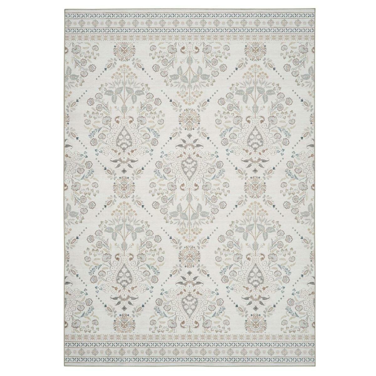 ウォッシャブル エリアラグ アイボリー