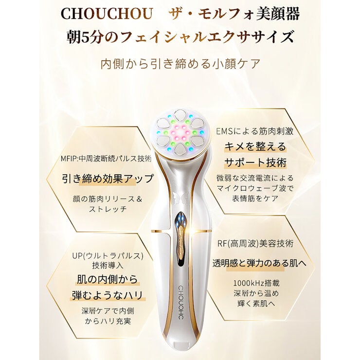 CHOUCHOU ザ・モルフォ 美顔器 バニティバッグ付き