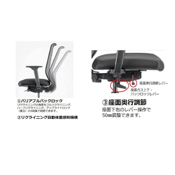 ドーファン トゥーシンクチェア 肘付き ブラック