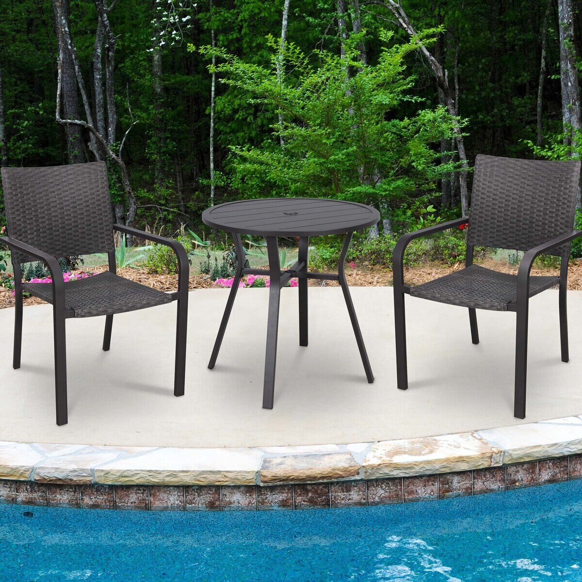 36％割引国内外の人気 コストコ キッズ ラウンジチェアセット プールチェア 二脚 パラソル テーブル 知育玩具 おもちゃOTA.ON