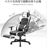 GTRacing ゲーミングチェア スピーカー付き FUJI ホワイト
