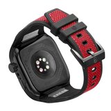 HUMBLE RICH Apple Watch Case 7/8/9対応 41mm ファブリック レッド WBB0289-013