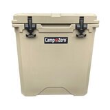 キャンプゼロ 50L ロトモールドクーラーボックス キャスター付き ベージュ