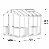Yardistry グリーンハウス 木製温室 2.4 x 3.0m
