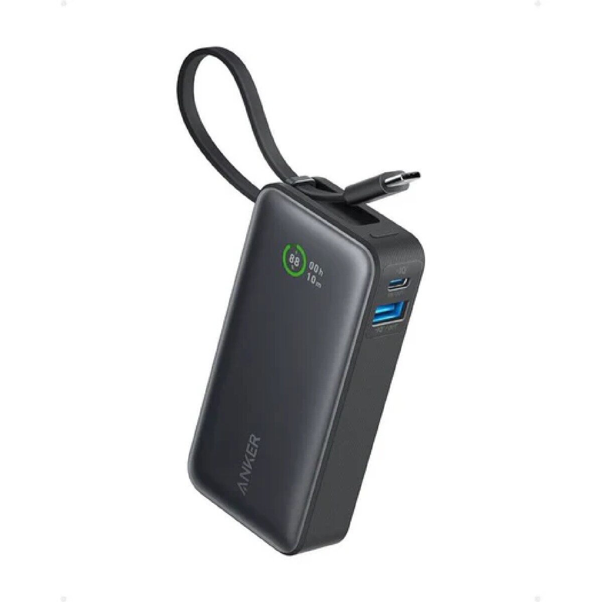 Anker（アンカー）NANO モバイルバッテリー USB-Cケーブル一体型 最大出力30W　A1259N11