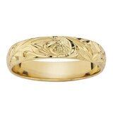 14K イエローゴールド トラディショナル エングレイブ リング 13号 14K イエローゴールド トラディショナル エングレイブ リング 13号