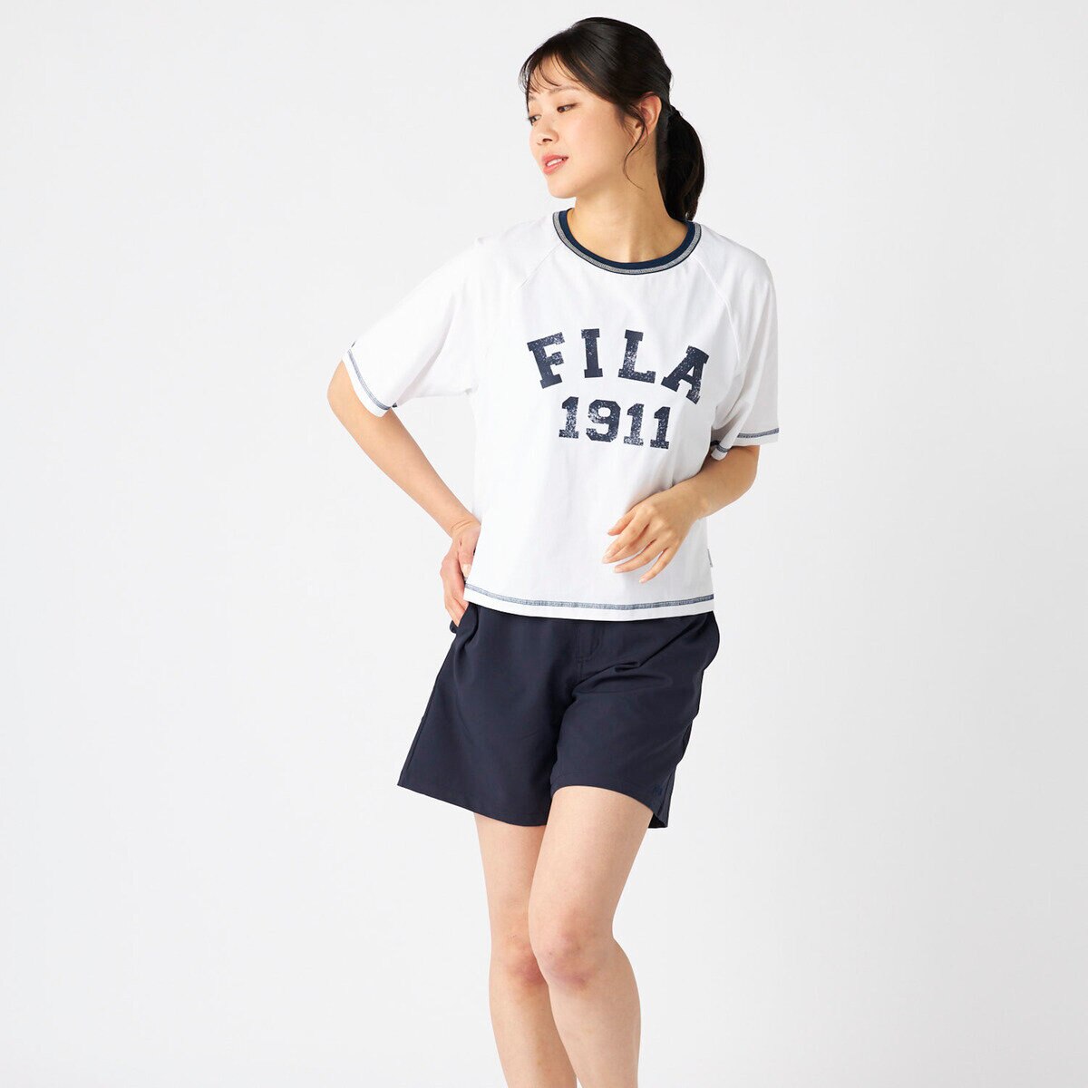 フィラ レディース 水着 4点セット ホワイト 7S