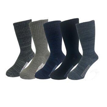 コンバース メンズ クルーソックス 5足組