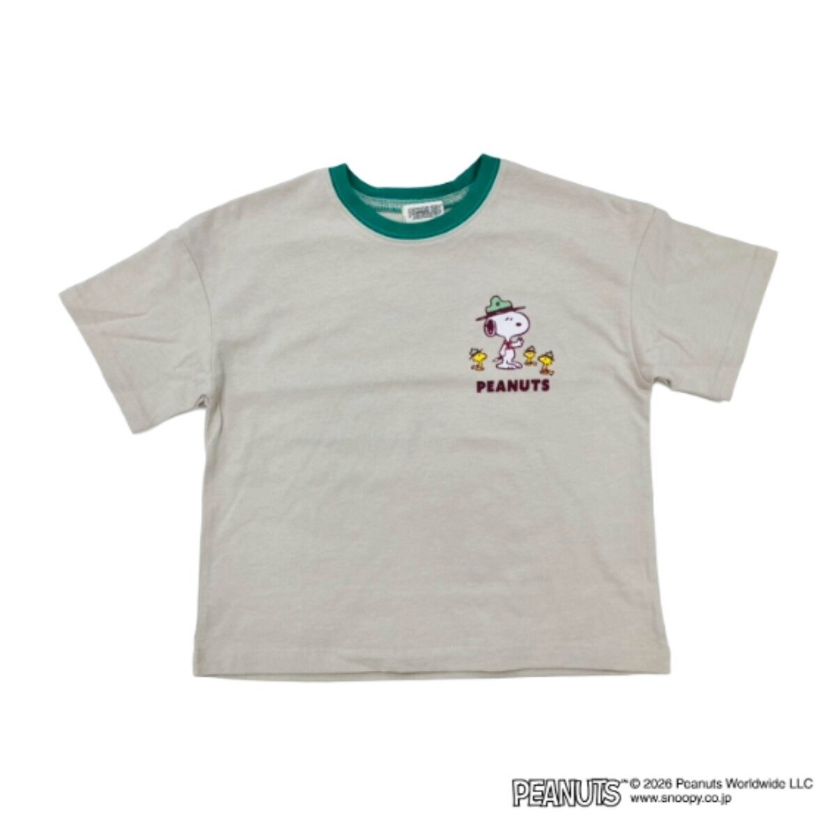 スヌーピー(ピーナッツ) キッズ 半袖 Tシャツ 3枚組 アソートC 100