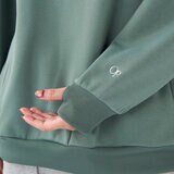 オーシャンパシフィック レディース ハーフジップ スウェットシャツ カーキ L