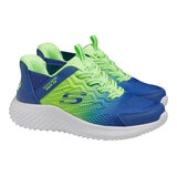 スケッチャーズ キッズ スウィフトフィット ネイビー/グリーン 19.0cm