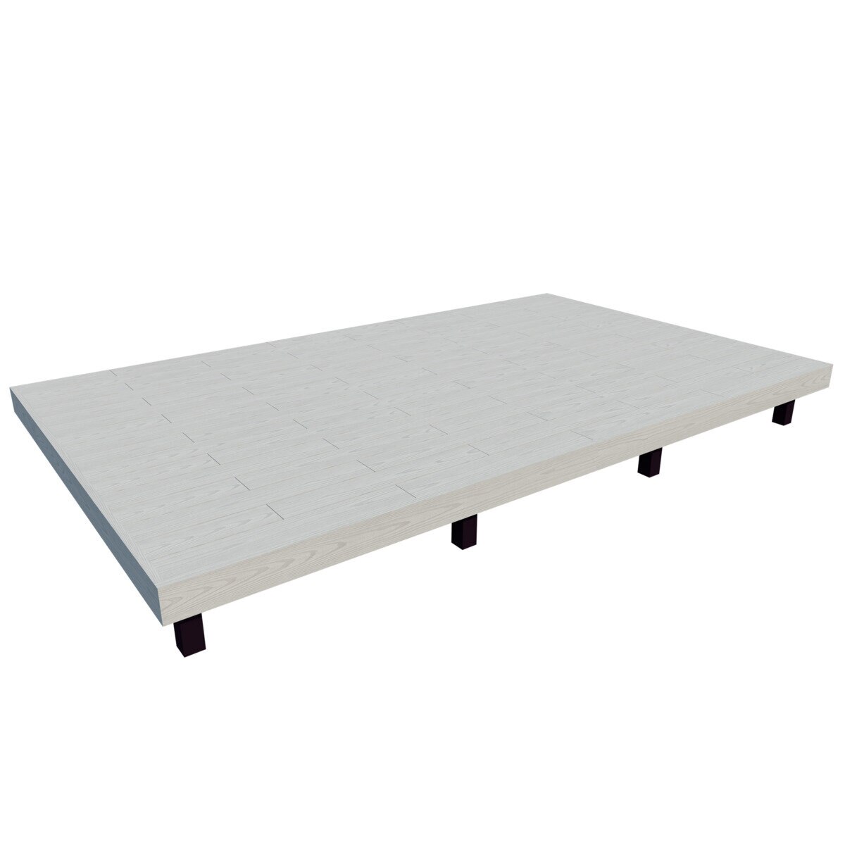 MINO 彩木 ガーデンデッキ セット W4068 x D2429mm シルバーグレー 高500～600mm