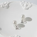 ホワイトパール 10mm 14Kホワイトゴールド イヤリング