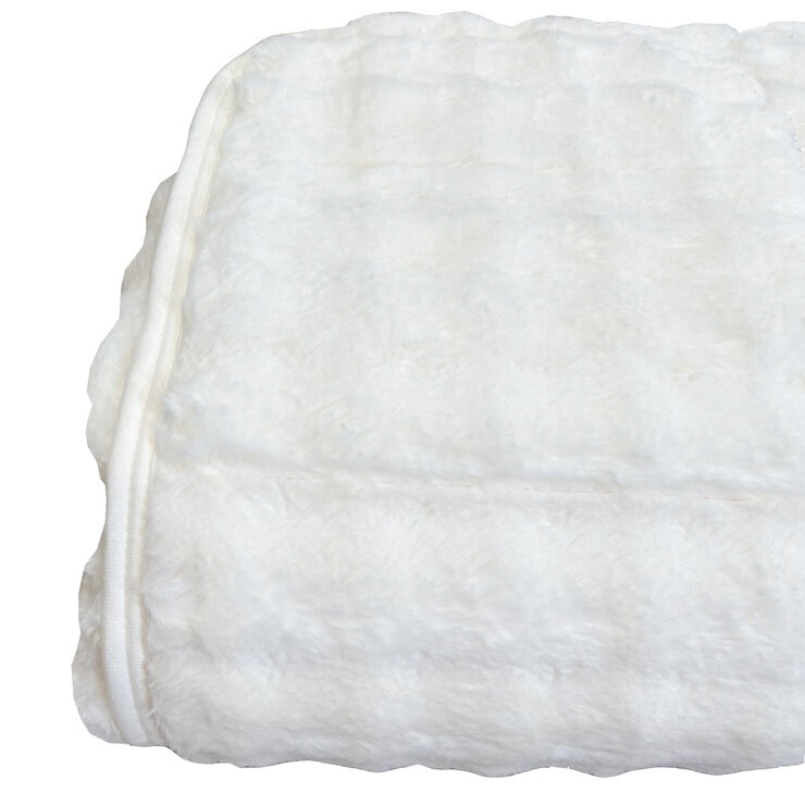 西川 ファータッチ もこもこ敷パッド シングル アイボリー