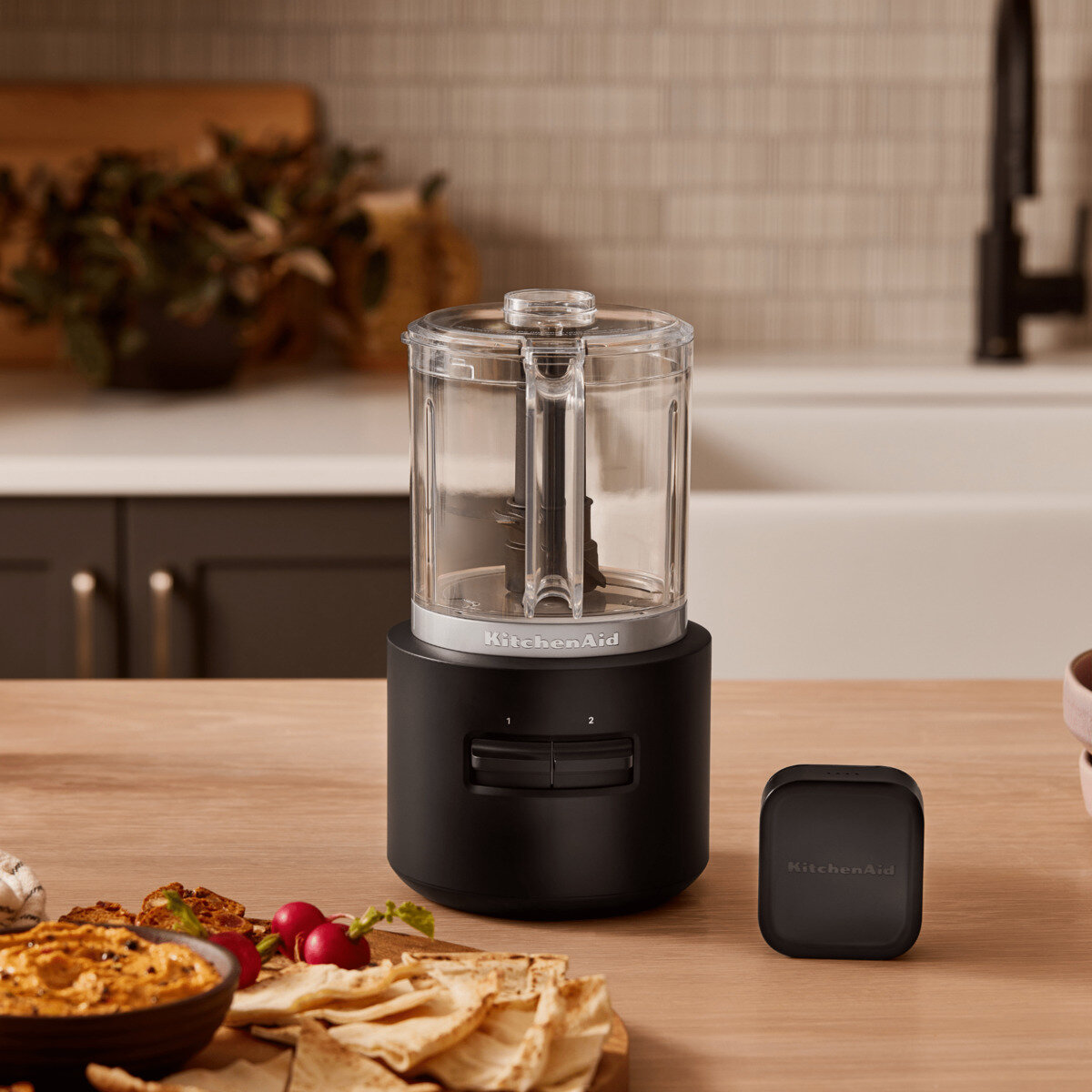 キッチンエイド コードレス フードチョッパー 1.2L バッテリーセット KFCR500BM-KBR