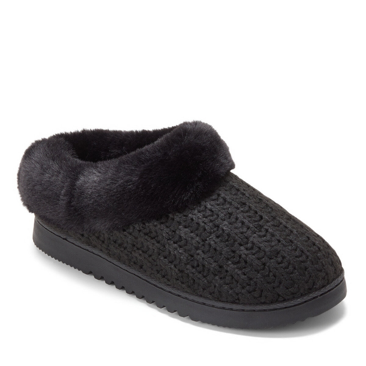 DEARFOAMS ニットスリッパ ブラック L