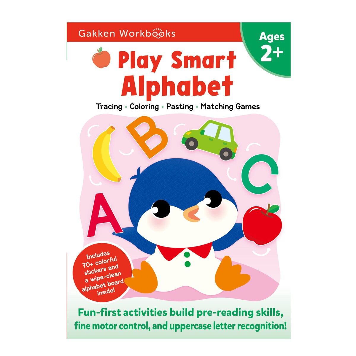 Play Smart 2歳児用　ABC・数字・ぬりえパズル3冊セット
