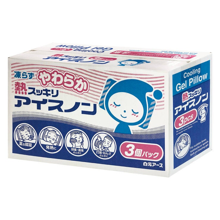 白元アース やわらか熱スッキリ アイスノン 3 個パック 白元アース やわらか熱スッキリ アイスノン 3 個パック