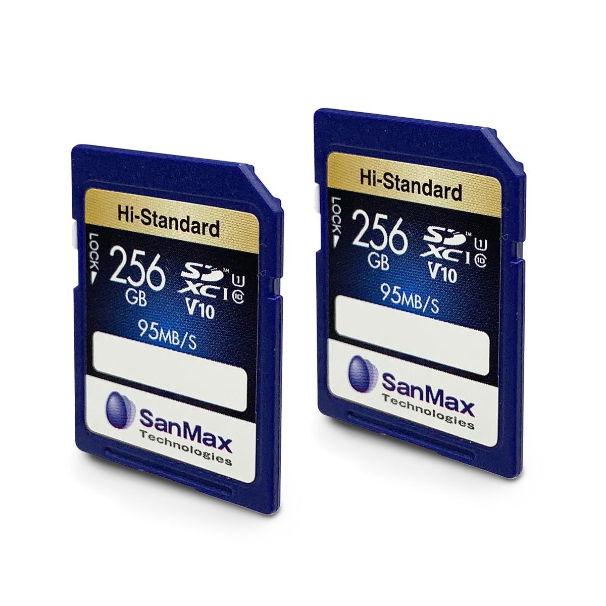 SanMax SDXCカード 256GB V10