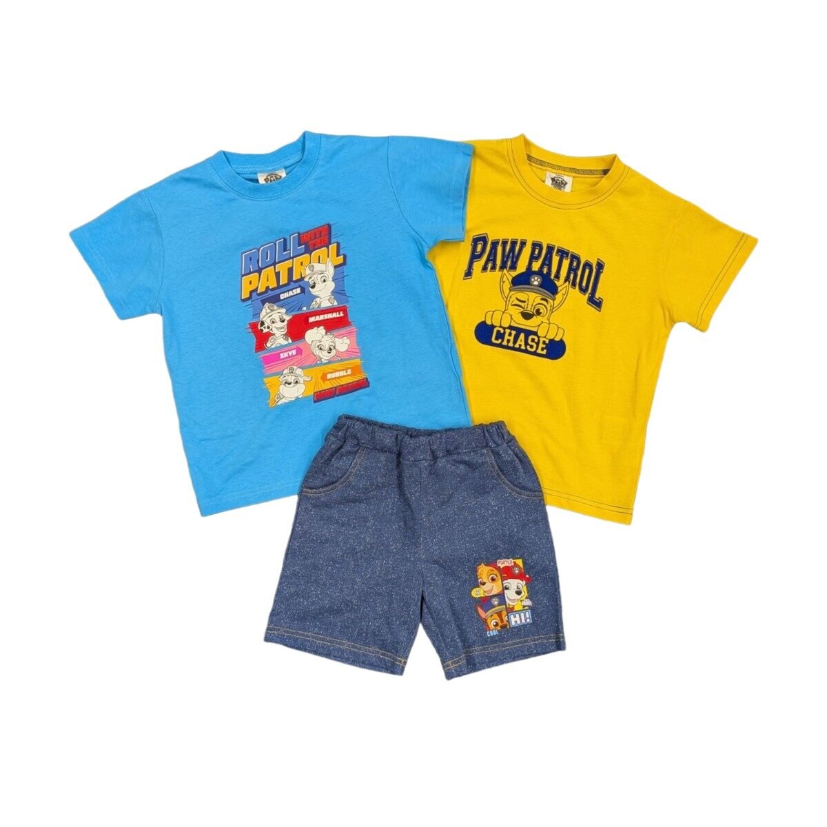 パウ・パトロール キッズ 3点セット（半袖Tシャツ2枚・ボトムズ1枚） ボーイス A 100