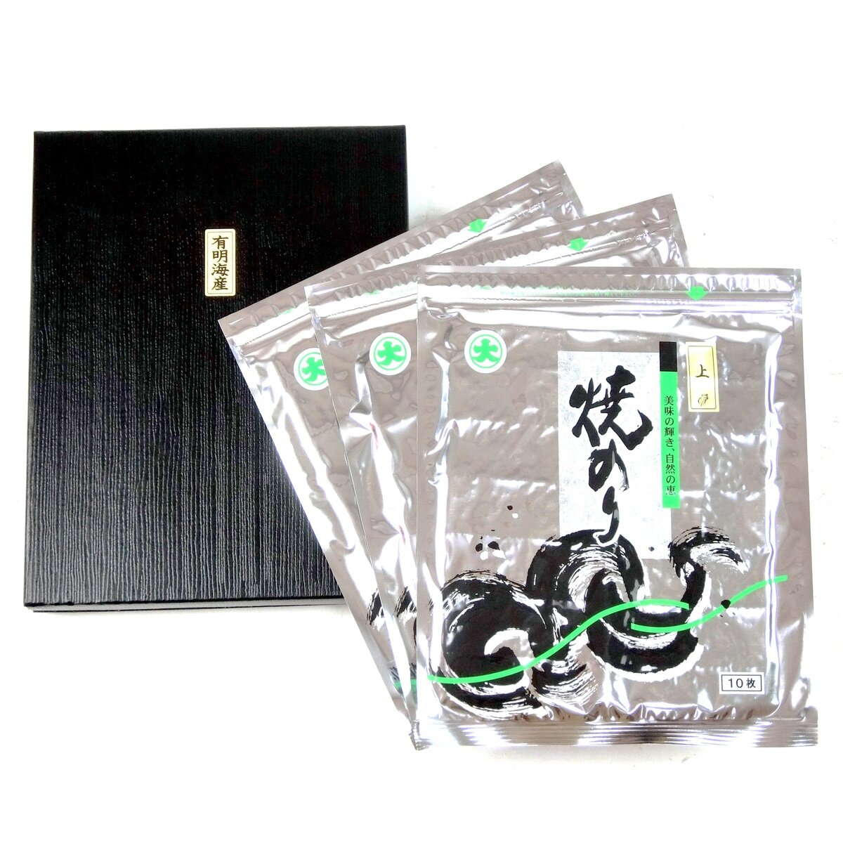 大沢海苔店 有明海産 焼のりギフト 10枚 x 3袋