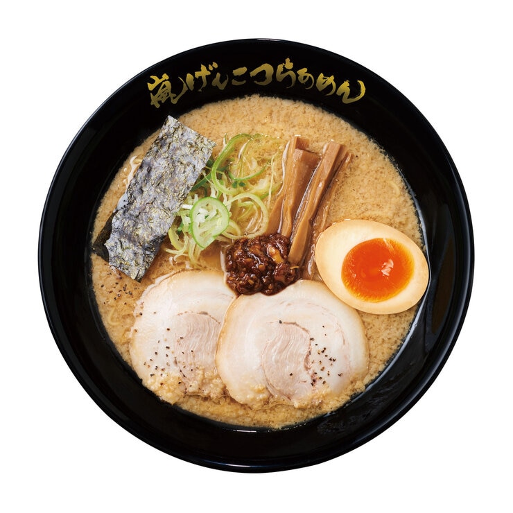 らあめん花月嵐 嵐げんこつらあめん 背脂豚骨醤油4食入り らあめん花月嵐 嵐げんこつらあめん 背脂豚骨醤油4食入り