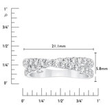 14K ホワイトゴールド 0.90カラット ダイヤモンド リング