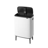 ブラバンシア BoタッチビンHi 60L タッチ式ごみ箱(脚つき) ホワイト 130205