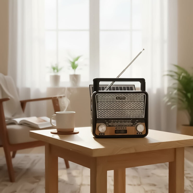 トレードワン LEDライト付 ポータブル マルチラジオ プレーヤー