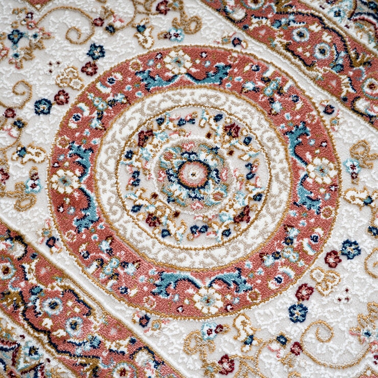 ウィルトン織りマット ロザリオ 70 x 120cm ローズ