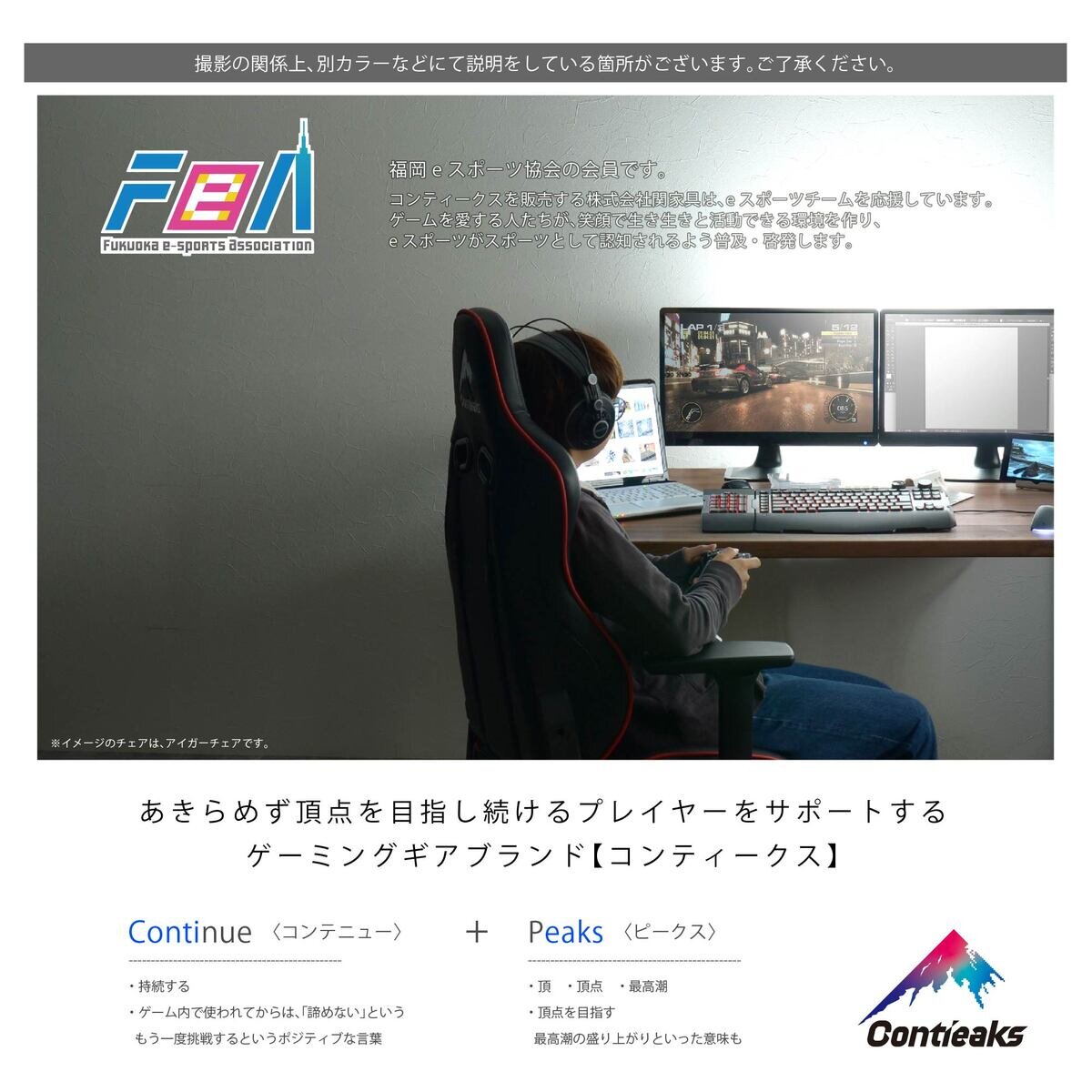 コンティークス ゲーミングチェア ルセル