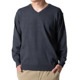 エディー・バウアー メンズ Vネック セーター チャコール L エディー・バウアー メンズ Vネック セーター チャコール L