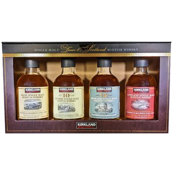 カークランド シグネチャー ツアー オブ スコットランド ウイスキー アソートセット 200 ml x 4