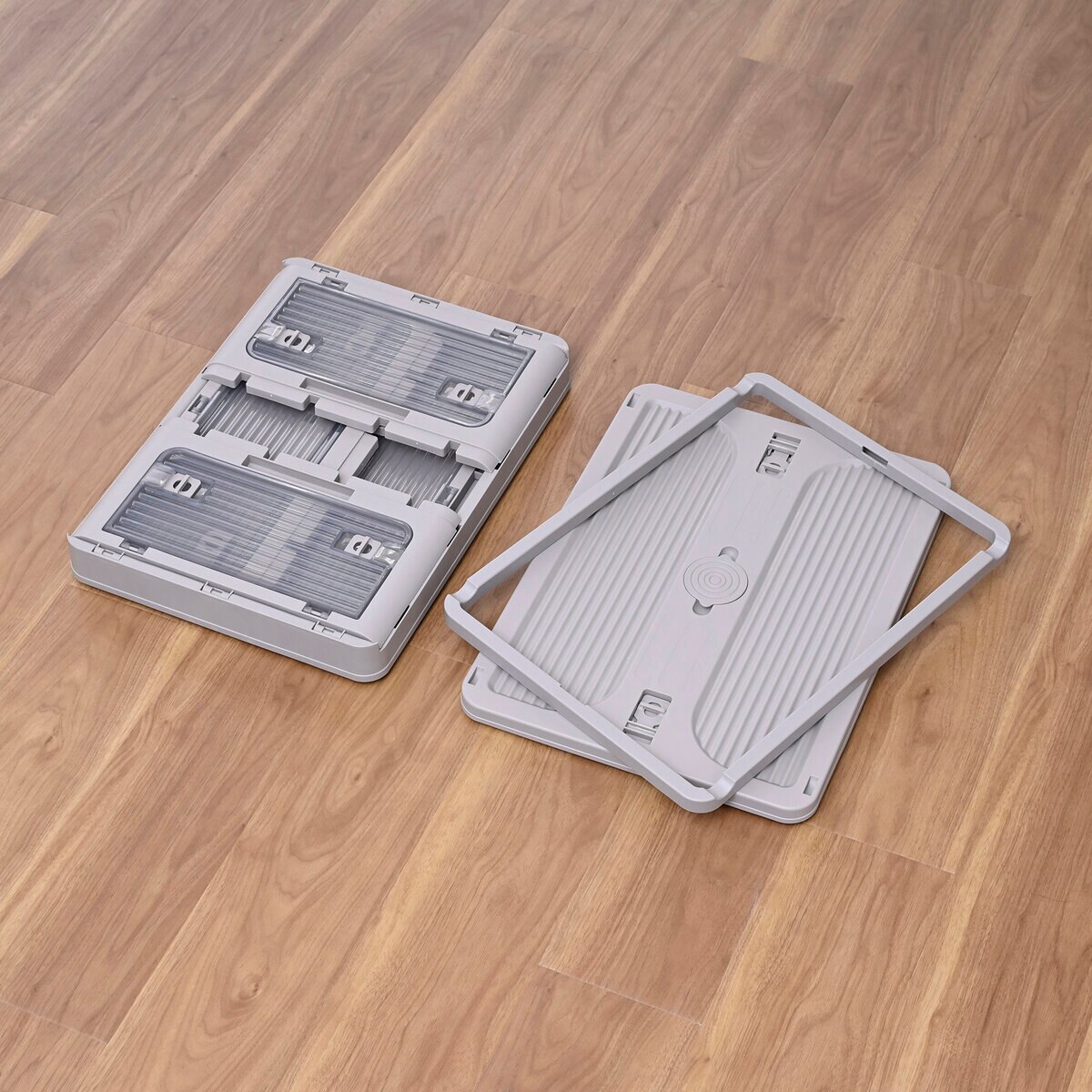 YAMAZEN コンテナフルオープンボックスM 3個組 グレージュ